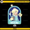 Princess Rosalina PNG holding star wand with Luma character in galaxy style design