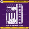 purple up svg for military kids usa flag soldier design