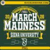 Siena University March Madness 2026 NCAA basketball PNG design