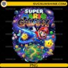 Super Mario Galaxy PNG colorful Mario flying in space with stars