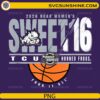 TCU Horned Frogs Sweet 16 2026 NCAA Women’s March Madness PNG design