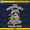 The Midnight Snack Club PNG cute raccoon pajama snack design