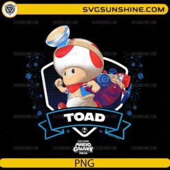 Toad PNG wearing chef hat Super Mario design