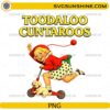 Toodaloo Cuntaroos Scooter Girl PNG vintage cartoon girl riding scooter with dog
