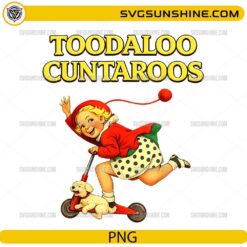 Toodaloo Cuntaroos Scooter Girl PNG &ndash; Funny Vintage Cartoon Scooter Design