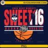 uconn huskies sweet 16 2026 womens march madness png design