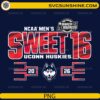 UConn Huskies Sweet 16 2026 NCAA March Madness basketball PNG design