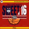 UConn Huskies Women’s Sweet 16 2026 NCAA March Madness basketball PNG design