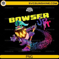Bowser Jr PNG colorful graffiti Super Mario Galaxy design