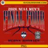2026 NCAA Men’s Final Four UConn Huskies bold red basketball PNG design