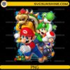 Super Mario characters Mario Luigi Bowser Yoshi PNG design