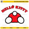 Hello Kitty backside SVG cute cartoon design