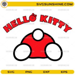 Hello Kitty backside SVG cute cartoon design