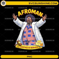 Afroman justice is served lemon pound cake funny PNG design with gavel and cake