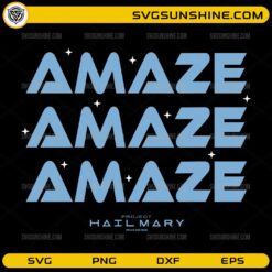 Amaze Amaze Amaze SVG sci fi typography design