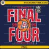 Arizona Wildcats Final Four 2026 basketball court style PNG design