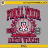 Arizona Wildcats Final Four 2026 vintage distressed NCAA basketball PNG design