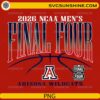 Arizona Wildcats 2026 NCAA Men’s Final Four PNG design red background