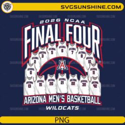 Arizona Wildcats 2026 NCAA Final Four men’s basketball PNG design