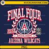 Arizona Wildcats Final Four 2026 vintage NCAA basketball PNG design