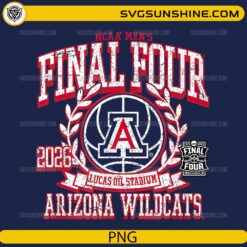 Arizona Wildcats Final Four 2026 vintage NCAA basketball PNG design