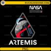 Artemis mission patch PNG with moon and space logo design