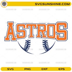 Astros baseball logo design with block lettering and baseball