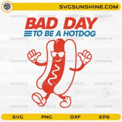 Bad day to be a hotdog SVG funny cartoon BBQ design