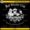 Bad Witches Club PNG gothic villain design with three witch characters
