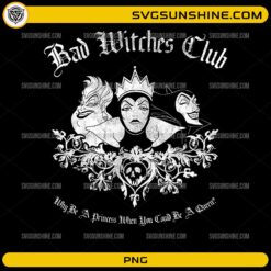 Bad Witches Club PNG gothic villain design with three witch characters