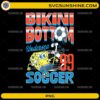 funny undersea cartoon soccer design bikini bottom style PNG