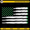 American flag made of blunts and cannabis leaves SVG design