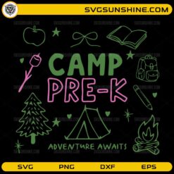 Camp Pre-K SVG adventure awaits preschool camping design