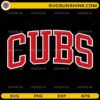 Chicago Cubs vintage distressed SVG design for Cricut and Silhouette