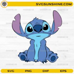 Cute Stitch SVG sitting design for Cricut and Silhouette crafting