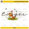cute daddy tiger PNG holding honey with bees father day design