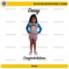Daisy Congratulations PNG cute cartoon girl birthday design