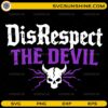 disrespect the devil gothic skull christian SVG PNG design