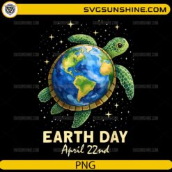 Earth Day Sea Turtle PNG &ndash; Save The Earth April 22nd Nature Design