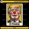 el pendejo clown parody colorful portrait PNG design