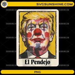 el pendejo clown parody colorful portrait PNG design