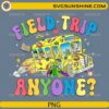 Field Trip Anyone PNG colorful school bus funny teacher student design