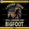 funny bigfoot silhouette with american flag vintage quote design