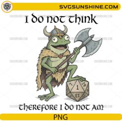 funny frog viking holding axe with dice meme quote design