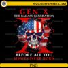 gen x badass generation skull american flag grunge vintage design