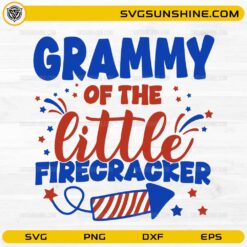 Grammy of the Little Firecracker SVG patriotic 4th of July design