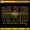 Hail To The Victors SVG basketball champions bold typography design