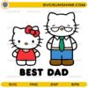 Hello Kitty Best Dad SVG Design