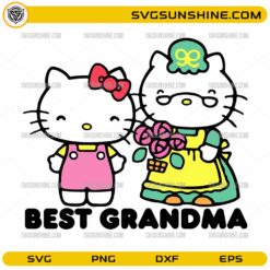 Hello Kitty Best Grandma SVG Design
