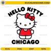 Hello Kitty Chicago SVG design with cute character and city text